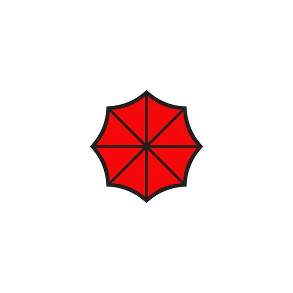 Esernyő logó tervezési vektor sablonja — Stock Vector