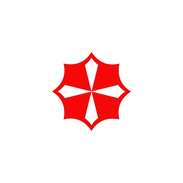 Esernyő logó tervezési vektor sablonja — Stock Vector