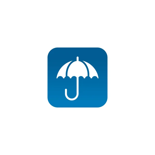 Umbrella icon logo design template — Stock Vector