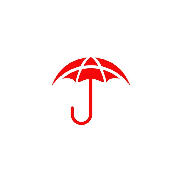 Umbrella icon logo design template — Stock Vector