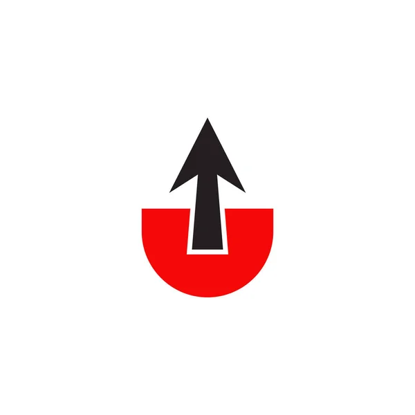 Subir icono logotipo diseño vector plantilla — Vector de stock