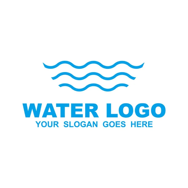Векторный шаблон логотипа капли воды — стоковый вектор