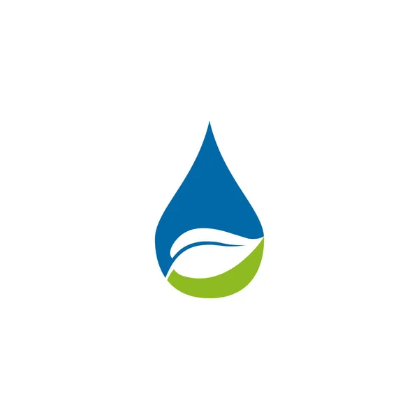 Waterdruppel pictogram logo ontwerp vector template — Stockvector