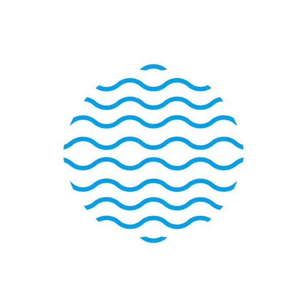 Modèle vectoriel de conception de logo icône goutte d'eau — Image vectorielle