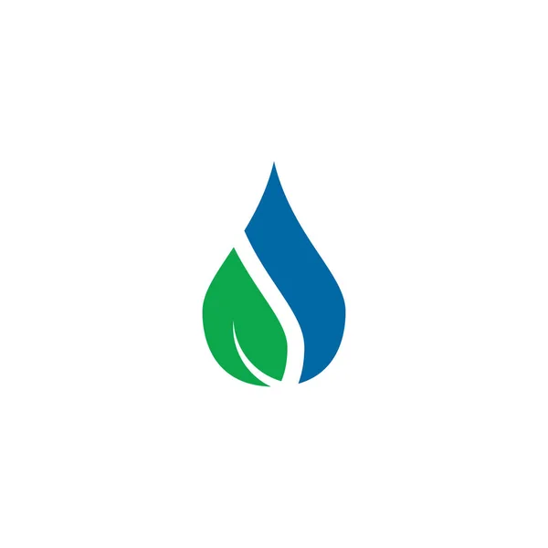 Waterdrop icona logo modello vettoriale di progettazione — Vettoriale Stock