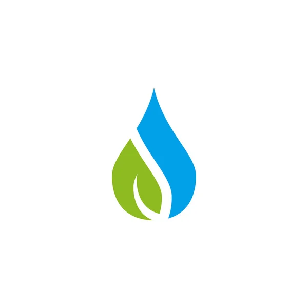 Plantilla de vector de diseño de logotipo de gota de agua — Vector de stock