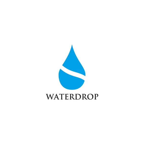 Plantilla de vector de diseño de logotipo de gota de agua — Vector de stock