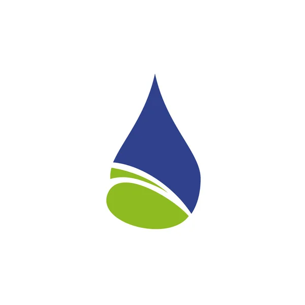 Modelo de vetor de design de logotipo de ícone de gota de água — Vetor de Stock