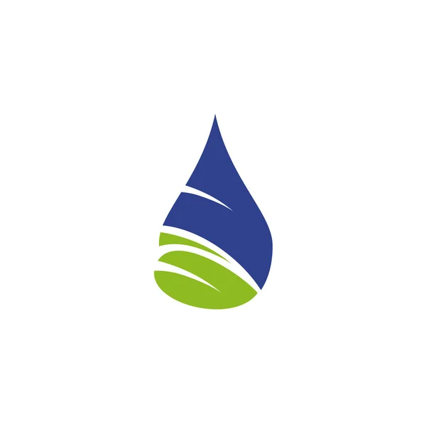 Plantilla de vector de diseño de logotipo de gota de agua — Vector de stock