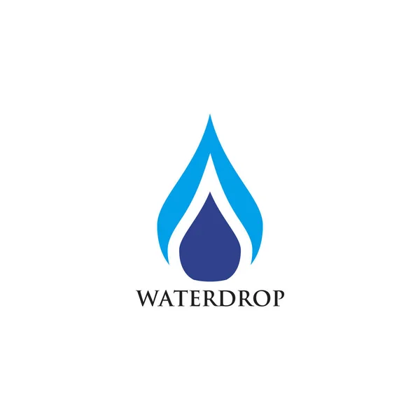 Plantilla de vector de diseño de logotipo de gota de agua — Vector de stock