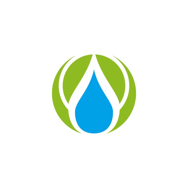 Plantilla de vector de diseño de logotipo de gota de agua — Vector de stock