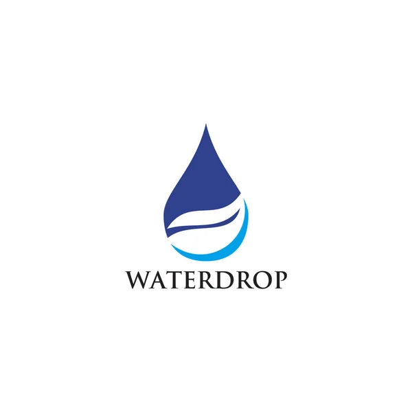 Plantilla de vector de diseño de logotipo de gota de agua — Vector de stock