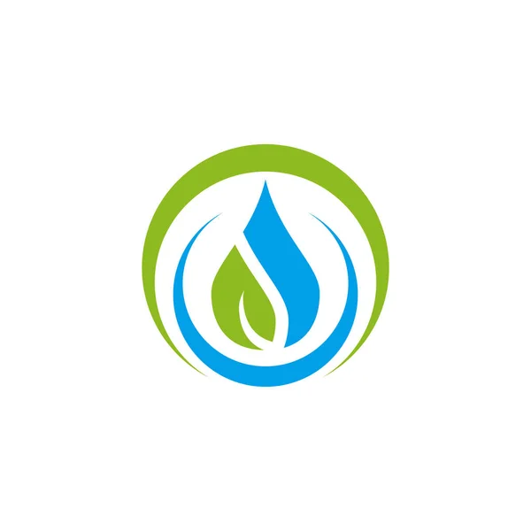 Plantilla de vector de diseño de logotipo de gota de agua — Vector de stock