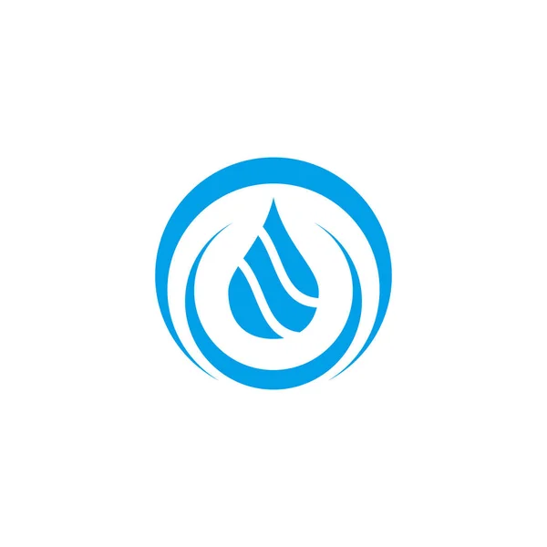 Plantilla de vector de diseño de logotipo de gota de agua — Vector de stock