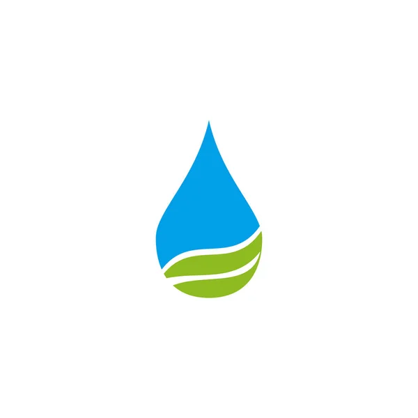 Plantilla de vector de diseño de logotipo de gota de agua — Vector de stock