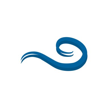 Dalga simgesi logo tasarım şablonu