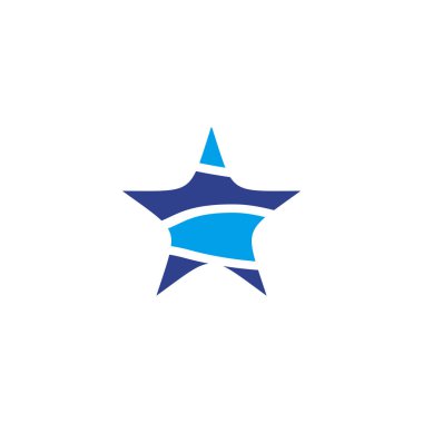 Dalga simgesi logo tasarım şablonu