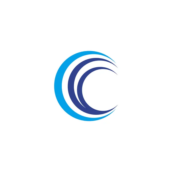 Wave icon Дизайн логотипу Векторний шаблон — стоковий вектор