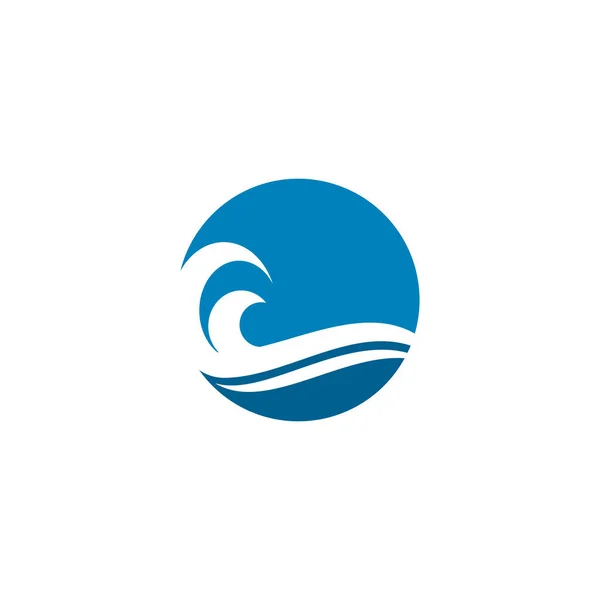 Векторный шаблон логотипа Wave — стоковый вектор