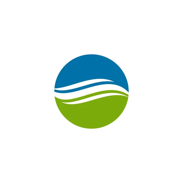Wave icon Дизайн логотипу Векторний шаблон — стоковий вектор