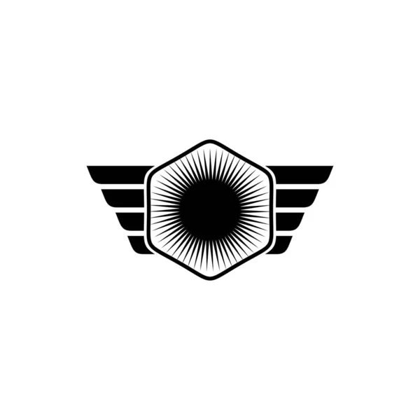 Flügel Logo Design Inspiration Vektor Vorlage — Stockvektor
