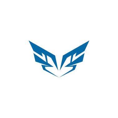 Kanat logosu tasarım ilham vektörü şablonu