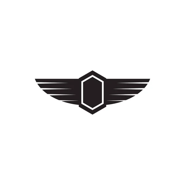 Wings logo design inspiración vector plantilla — Archivo Imágenes Vectoriales