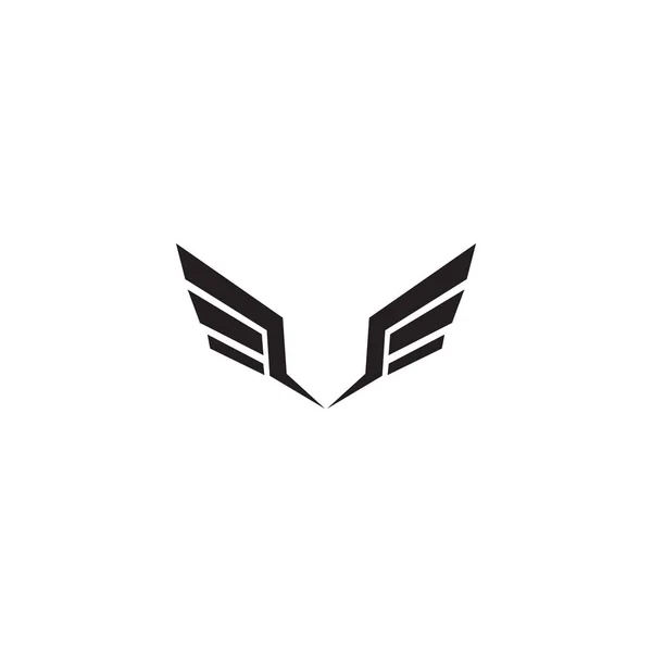 Wings logo design inspiration vektor mall — Stock vektor