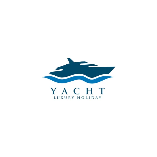 Yate logotipo icono diseño vector plantilla — Vector de stock