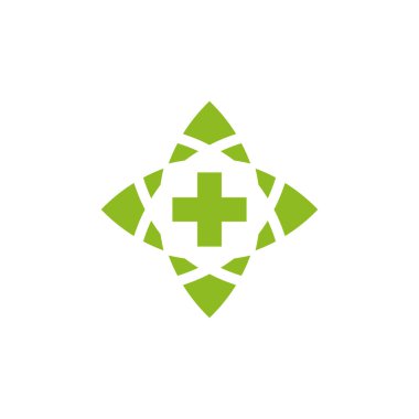 Tıbbi ve sağlık logosu tasarım vektör şablonu