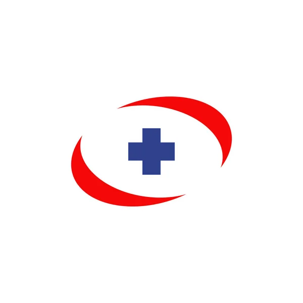 Medical and health care logo design vector template — 스톡 벡터