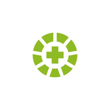 Tıbbi ve sağlık logosu tasarım vektör şablonu