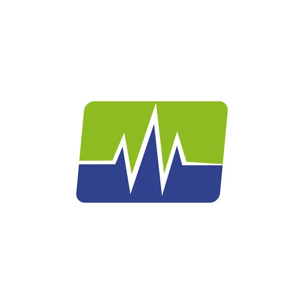 Πρότυπο φορέα σχεδιασμού λογότυπου ιατρικής και υγειονομικής περίθαλψης — Διανυσματικό Αρχείο