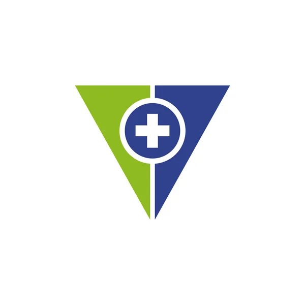 Vectorsjabloon voor het ontwerp van medische en gezondheidszorglogo — Stockvector