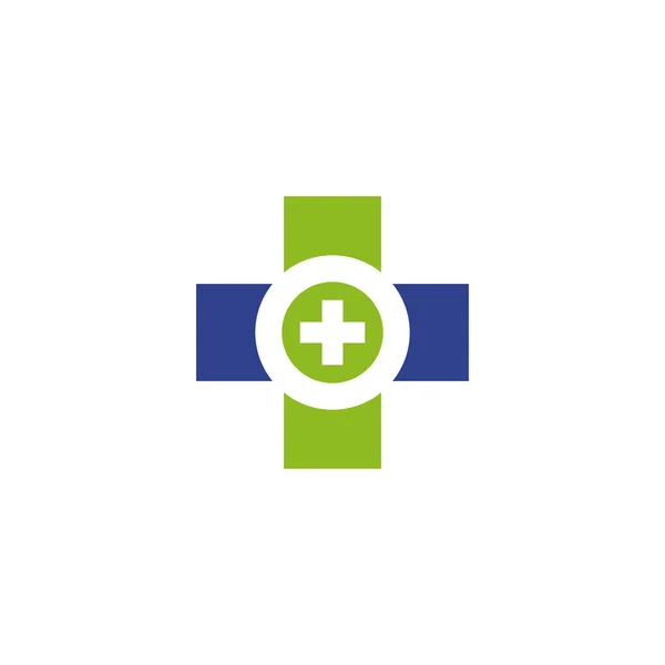 Medical and health care logo design vector template — Stock Vector