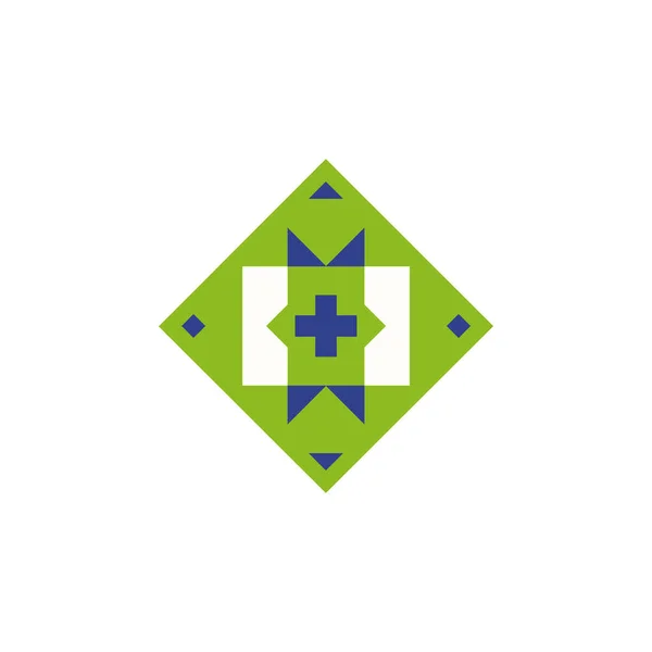 Modello vettoriale di progettazione logo medico e sanitario — Vettoriale Stock