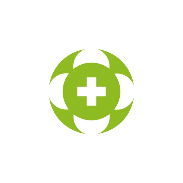 Plantilla vectorial de diseño de logotipo médico y sanitario — Vector de stock