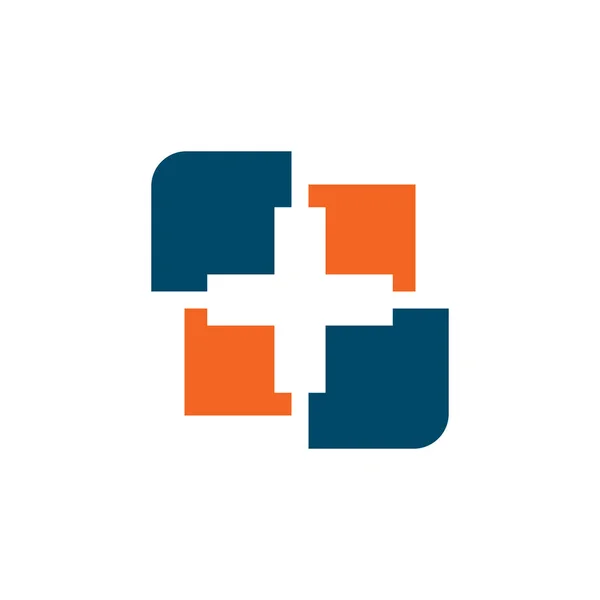 Medical and health care logo design vector template — Stock Vector