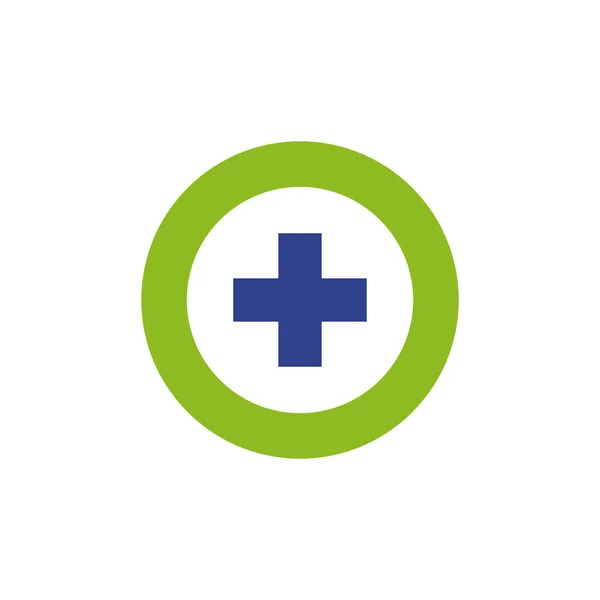 Tıbbi ve sağlık logosu tasarım vektör şablonu — Stok Vektör