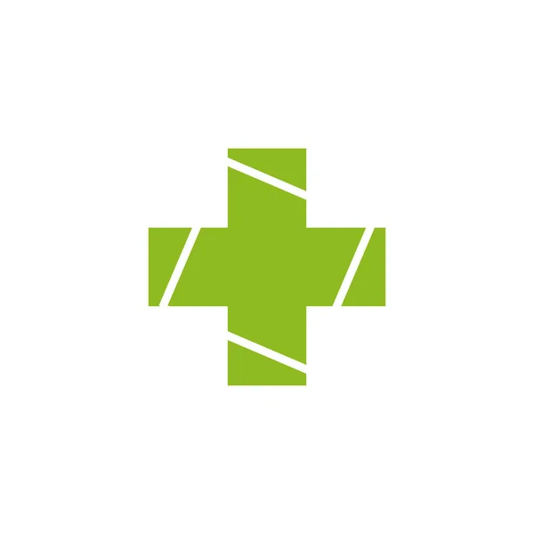 Medical and health care logo design vector template — 스톡 벡터