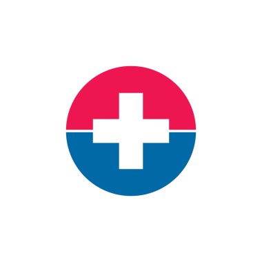 Tıbbi logo tasarım vektör şablonu