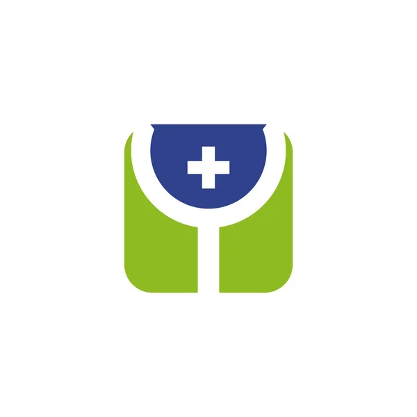 Tıbbi ve sağlık logosu tasarım vektör şablonu — Stok Vektör