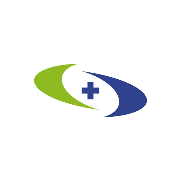 Medical and health care logo design vector template — 스톡 벡터