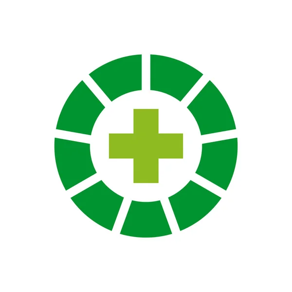 Medical and health care logo design vector template — 스톡 벡터