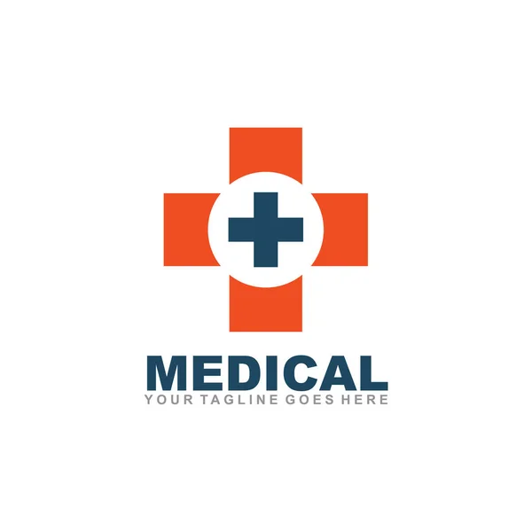 Modelo de vetor de design de logotipo médico e de saúde — Vetor de Stock