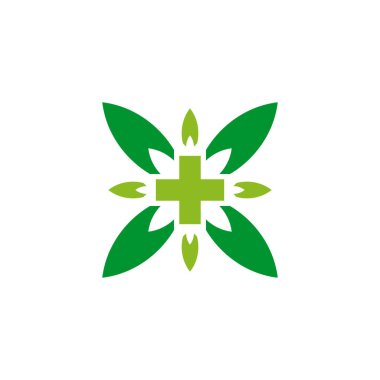 Tıbbi logo tasarım vektör şablonu