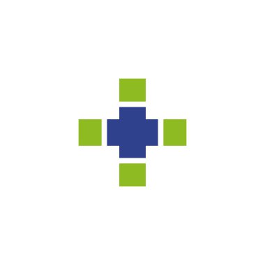 Tıbbi logo tasarım vektör şablonu