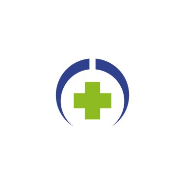 Tıbbi logo tasarım vektör şablonu