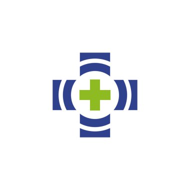 Tıbbi logo tasarım vektör şablonu