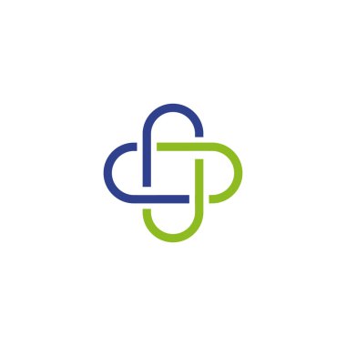 Tıbbi logo tasarım vektör şablonu